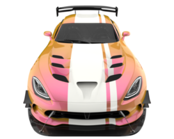 voiture de muscle isolée sur fond transparent. rendu 3d - illustration png