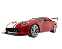 Muscle car isolated on transparent background. 3d rendering - illustration png