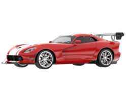 Muscle car isolated on transparent background. 3d rendering - illustration png