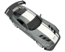 voiture de muscle isolée sur fond transparent. rendu 3d - illustration png