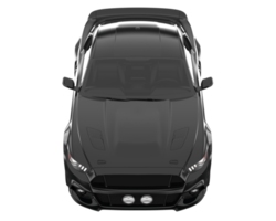 voiture de muscle isolée sur fond transparent. rendu 3d - illustration png