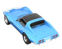 muscle car isolado em fundo transparente. renderização 3D - ilustração png