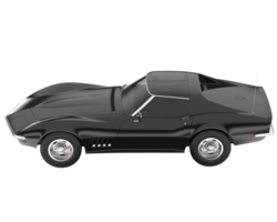 voiture de muscle isolée sur fond transparent. rendu 3d - illustration png