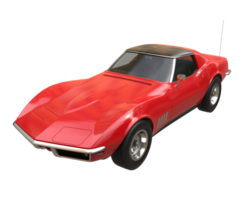 Muscle car isolated on transparent background. 3d rendering - illustration png