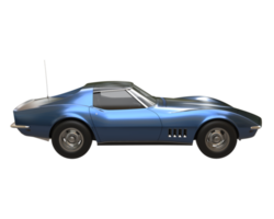 Muscle car isolated on transparent background. 3d rendering - illustration png