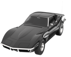 voiture de muscle isolée sur fond transparent. rendu 3d - illustration png