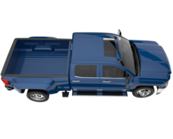 Pickup truck isolated on transparent background. 3d rendering - illustration png