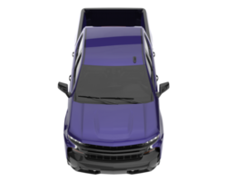 Pickup truck isolated on transparent background. 3d rendering - illustration png