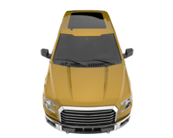 Pickup truck isolated on transparent background. 3d rendering - illustration png