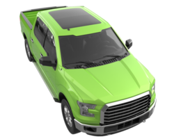 Pickup truck isolated on transparent background. 3d rendering - illustration png