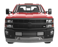 Pickup truck isolated on transparent background. 3d rendering - illustration png