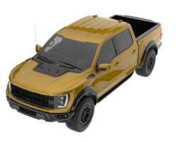 Pickup truck isolated on transparent background. 3d rendering - illustration png