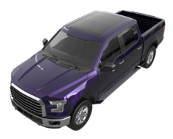 Pickup truck isolated on transparent background. 3d rendering - illustration png