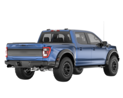 Pickup truck isolated on transparent background. 3d rendering - illustration png