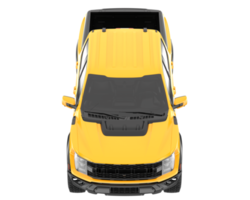 Pickup truck isolated on transparent background. 3d rendering - illustration png