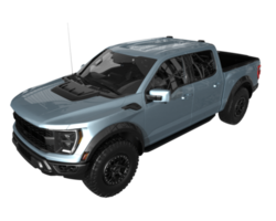 Pickup truck isolated on transparent background. 3d rendering - illustration png