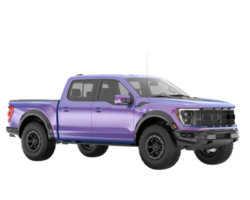 Pickup truck isolated on transparent background. 3d rendering - illustration png