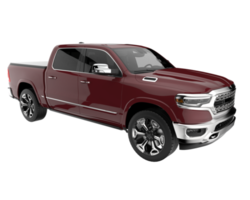 Pickup truck isolated on transparent background. 3d rendering - illustration png