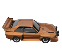 carro de corrida isolado em fundo transparente. renderização 3D - ilustração png