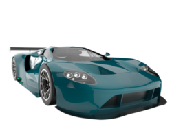 carro de corrida isolado em fundo transparente. renderização 3D - ilustração png