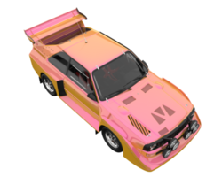 carro de corrida isolado em fundo transparente. renderização 3D - ilustração png