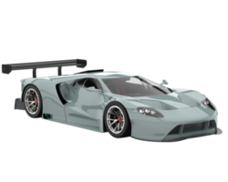 voiture de course isolée sur fond transparent. rendu 3d - illustration png