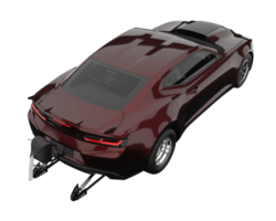 carro de corrida isolado em fundo transparente. renderização 3D - ilustração png