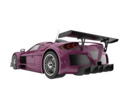 Race car isolated on transparent background. 3d rendering - illustration png