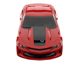 voiture de course isolée sur fond transparent. rendu 3d - illustration png