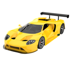 voiture de course isolée sur fond transparent. rendu 3d - illustration png