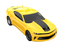 voiture de course isolée sur fond transparent. rendu 3d - illustration png