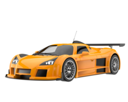 Race car isolated on transparent background. 3d rendering - illustration png