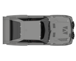 lopp bil isolerat på transparent bakgrund. 3d tolkning - illustration png
