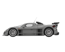 voiture de course isolée sur fond transparent. rendu 3d - illustration png