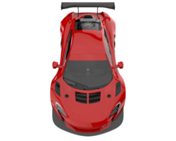 Race car isolated on transparent background. 3d rendering - illustration png