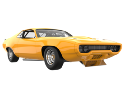 Race car isolated on transparent background. 3d rendering - illustration png