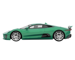 Race car isolated on transparent background. 3d rendering - illustration png