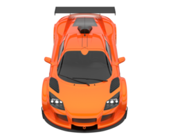 voiture de course isolée sur fond transparent. rendu 3d - illustration png