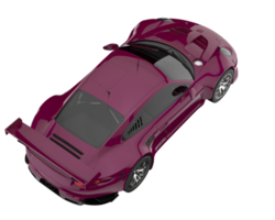 carro de corrida isolado em fundo transparente. renderização 3D - ilustração png