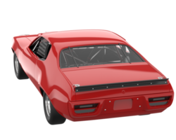 Race car isolated on transparent background. 3d rendering - illustration png