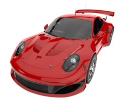 voiture de course isolée sur fond transparent. rendu 3d - illustration png