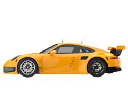 Race car isolated on transparent background. 3d rendering - illustration png