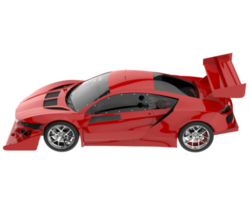 voiture de course isolée sur fond transparent. rendu 3d - illustration png