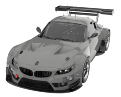 Race car isolated on transparent background. 3d rendering - illustration png