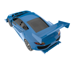 voiture de course isolée sur fond transparent. rendu 3d - illustration png