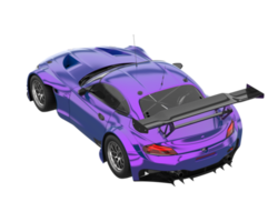 Race car isolated on transparent background. 3d rendering - illustration png