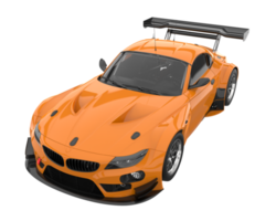 Race car isolated on transparent background. 3d rendering - illustration png