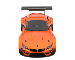 Race car isolated on transparent background. 3d rendering - illustration png