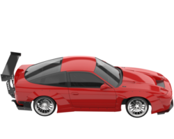 Race car isolated on transparent background. 3d rendering - illustration png