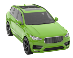 Realistic SUV isolated on transparent background. 3d rendering - illustration png